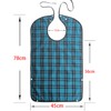 Adult Bib, 2PCS Reusable Washable Clothing Protector, Waterproof Extra Long