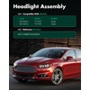 SCITOO Headlight Assembly Fit 2013-2016 for Ford Fusion Left Headlamp