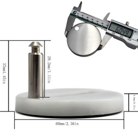 CYILIUEN 1 Set Universal Toilet Seat Hinge Seat Fittings with Installation Tools Expanding Rubber Screws Nuts Bolts for WC Toilet Blind Holes(2 Pack) 1407C3