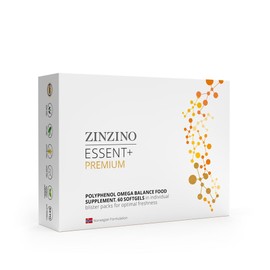 ZinZino Essent+ Premium Omega 3 Capsules High Dose with Omega 9, Vitamin D, Polyphenols, Squalene, EPA & DHA - Cod Liver Oil & Olive Leaf Extract - Fish Oil Capsules - Immune System Strengths
