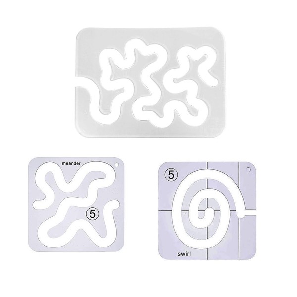 Quilting Rulers 3Pcs Set - Acrylic Quilting & Sewing Template