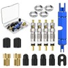 Flintronic 18 Pieces Presta Valve Core Set, Bicycle Valve Adapter
