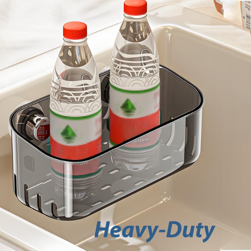 Sponge Holder with Strong Suction Cup, Dish Sponge Caddy Inside