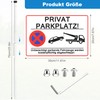 JIZZU Privatparkplatz Sign Parking Prohibited 30 x 20 cm, Signs