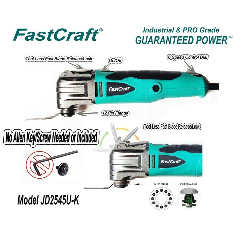 FastCraft 42pc Multi Tool -New Oscillating Tool Model JD2545U-K Great