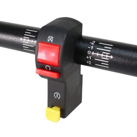 Universal Motorcycle Motorcycle Engine Start Stop Kill Cell Switch Handle Bar Headlight Fog Light Spotlight 12V 6V Black Φ22.2mm On-Off Button Multi-functional Assembly Electric Small Replacement ATV