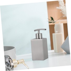 Ciieeo Stainless Steel Soap Dispenser Press Pump Lotion Shampoo Bottle for Bathroom Kitchen and Workspace Liquid Container