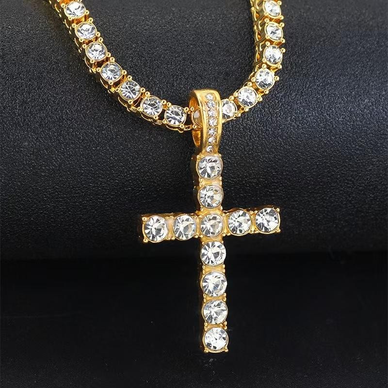 Cross Necklace for Men & Women, 2024 Trendy Iced Out