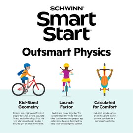 Schwinn Elm and Koen Bike or Balance Bike, 12-20 Inch Bike for Kids Ages 2-13, Black, Blue, Red, Teal, Pink or Purple, SmartStart Ergonomic Design, Adjustable Seat Grows with Child, Training Bicycle