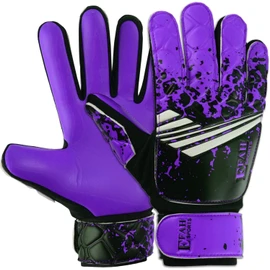 EFAH SPORTS Football Goalkeeper Gloves For Boys kids Children Youth Soccer Goalie Glove with Super Grip Palms (Purple, Size 2 suitable for 4 to 5 year old)