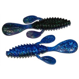Gambler Lures Ugly Otter Fishing Bait - Pack of 7 (June Bug Shadow Blue, 4-Inch)