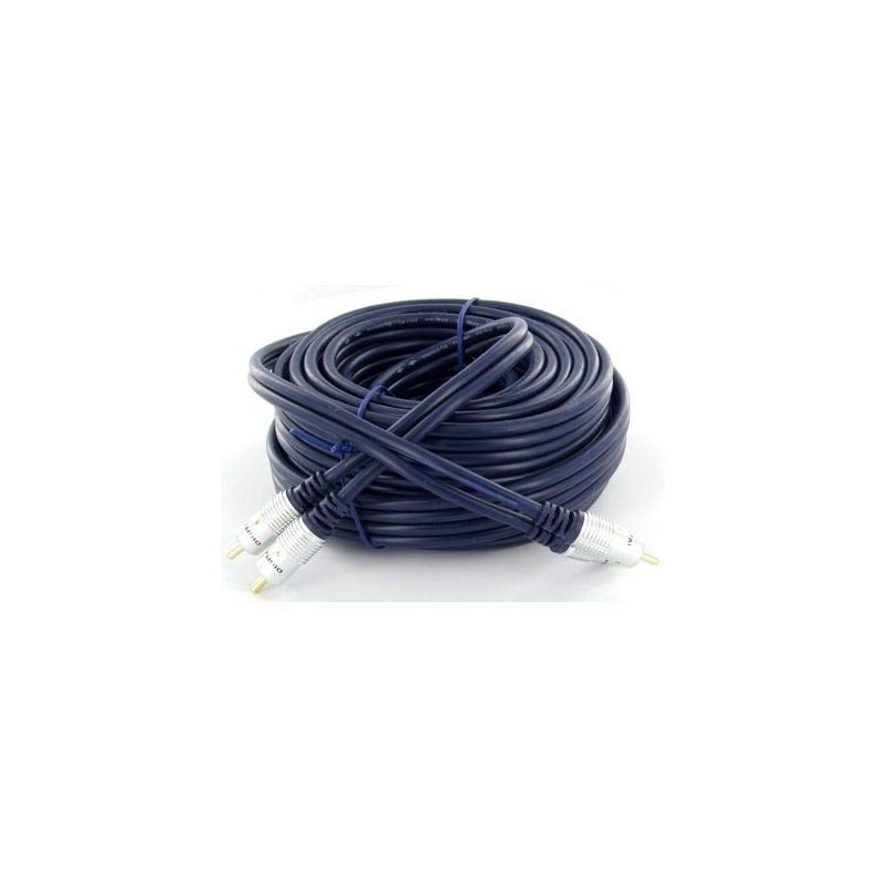 10m Stereo Audio Cable 2RCA Male to 2RCA Male Red