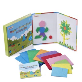 ZazzyKid Tangram Magnetic Puzzle Children: 216 Pieces Travel Tangram STEM