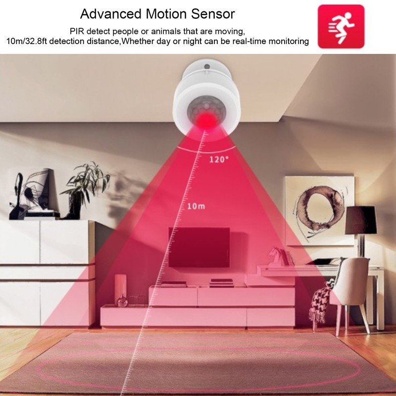 NEO NAS‑PD07W WiFi PIR Body Infrared Detector Temperature Humidity Sensor