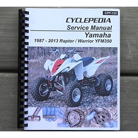 i5motorcycle Service & Repair Manual for Yamaha YFM350 YFM 350 Raptor Warrior ATV Quad 1987-2013