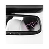 2PCS Cross Heart Rearview Mirror Sticker (Pink)