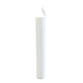 OPAQUE POP TOP PLASTIC STORAGE TUBE 4.5" (WHITE) 25CT - FREE SHIPPING