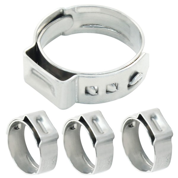 LifCratms 20 Pack 1/2 Inch PEX Crimp Rings, Stainless Steel