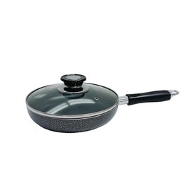 DBMIMPORTERS 8" Nonstick Fry Pan With Lid Deep Frying Pan with Handle,Skillet,Dishwasher Safe
