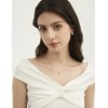 Mameloly Pearl Necklaces for Women Dainty 14K Gold Plated O-link