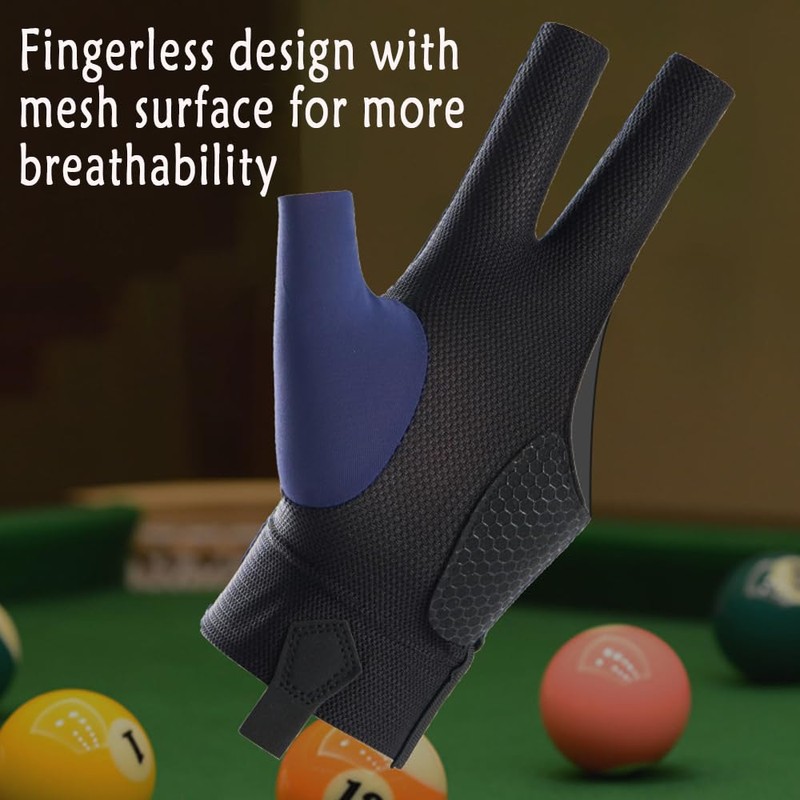 Generisch Billiard Gloves, Snooker Gloves, Billiard Pool Cue Gloves, Adjustable