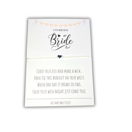 Friendship Bracelet, Bride Wish Bracelet, Bridal Gift, Gift for Bride from Bridesmaid, Good Luck Gift for the Bride, Wedding Gift