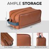 ROUGHCRAFT Fine Grain Leather Travel Toiltery Bag- Dopp Kit Travel