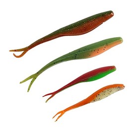 Berkley Gulp Jerk Shad Soft Bait 13cm Lime Tiger Glow