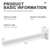 White Shelf Brackets 12 Inch, Heavy Duty Wall Mounted Metal