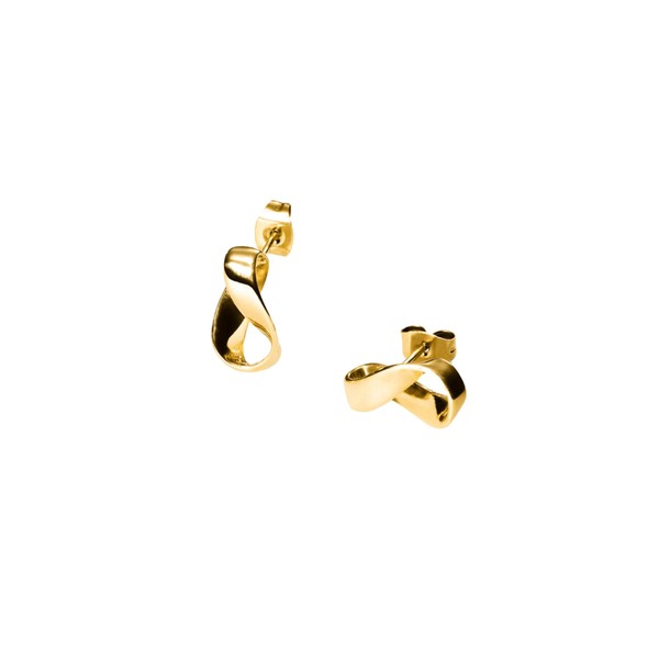 Purelei® Twist Stud Earrings - Elegant Möbius Shape for Balance