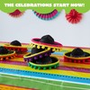 JOYIN 6 PCS Cinco De Mayo Fiesta Fabric Sombrero Headbands