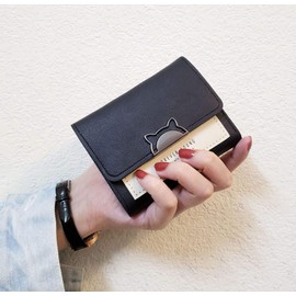 Panyue Women's Mini Wallet, Trifold Wallet, Women's, Mini Wallet, Small Purse, Cat