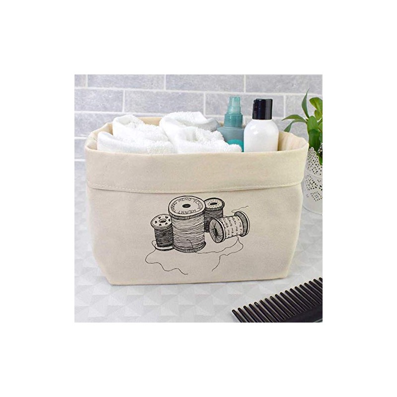 Large 'Cotton Reels & Thread' Canvas Organiser/Storage Bag (OR00003358)