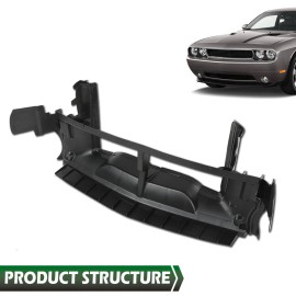 Ajuste para 2015-2023 Dodge Challenger 68170169AF soporte de fascia delantero negro