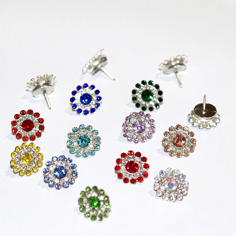 Liangang 30pcs DiamondCute Push Pins for Bulletin Board,Flower and Heart