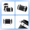 QruiLanTu 3 Pcs 1 1/4" Flexible Pvc Pipe Coupling with