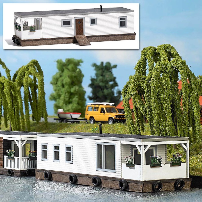 Busch 1441 Houseboat, Vehicle, White