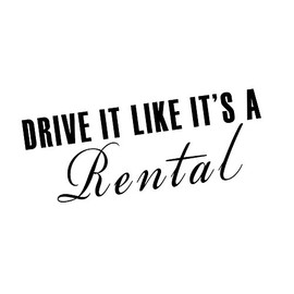 JDM Drive It Like It's A Rental 8" Vinyl Sticker Car Decal (8" Black)