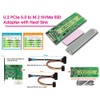 Micro SATA Cables U.2 PCIe 5.0 to M.2 NVMe Adapter