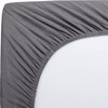 Utopia Bedding Fitted Sheet Double, Grey - Deep Pocket 14