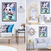 QQYRHN 5D White Rabbit Diamond Painting Kit for Adults Beginners