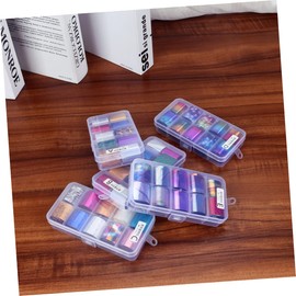 Beavorty Chic Sky Nail Stickers 5pcs 10 Grids Nail Art Stencils for Fun Manicure Decor