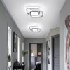 CANEOE Square Hallway Ceiling Light Fixtures,6000K Cool White Modern Flush