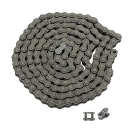 LiGuVCY 35 Roller Chain 5 Feet Carbon Steel Chain, Carbon Steel Roller Chain with 2 Connecting Links and 1 Offset Links Fit for Go Kart, Motorcycles Chain Replacements