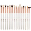 DUcare Eyeshadow Brushes 15Pcs- Professional Eye Makeup Brushes for Blending,