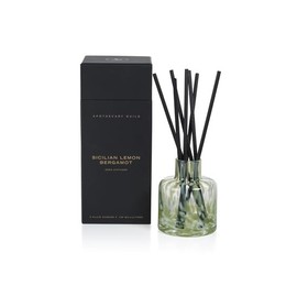 SICILLIAN Lemon Bergamot Zodax Apothecary Guild Reed Diffuser - 120 ml - Gift Boxed