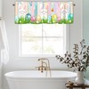 AYTTBIS Spring Easter Curtain Valance for Windows Eggs Bunny Cute