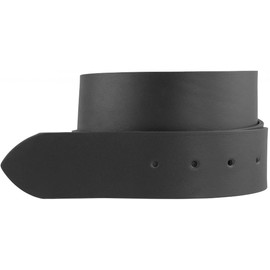 BELTINGER Interchangeable belt made of full cowhide leather without buckle, 4.5 cm, press stud belt for men and women, 45 mm, wide leather belt, black