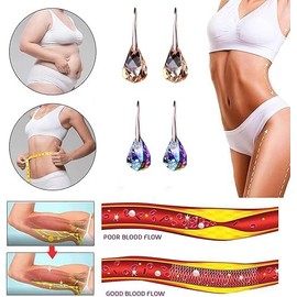 2 Pairs Lymphvity Therapy Earrings For Women, Histone Lymphatic Germanium Earrings Earrings, Lymphatic Acupuncture Earrings, Lymph Drainage Earrings Fashion Jewelry Gifts (Champagne)