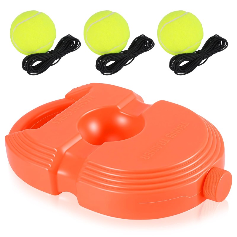 ALLOMN Solo Tennis Trainer Rebound with 3 String Balls, Solo